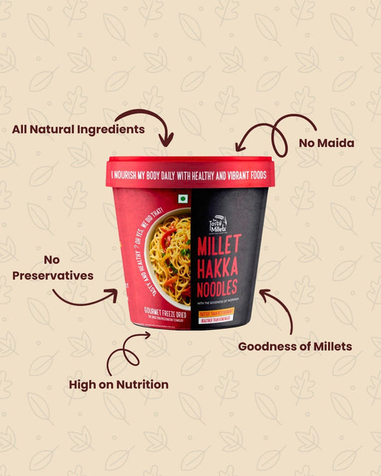 Millet Hakka Noodles - The Tasty Millets