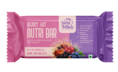 Single Pack of Our The Tasty Millet Nutri Joy Bar Made with goodness of hemp and millets.