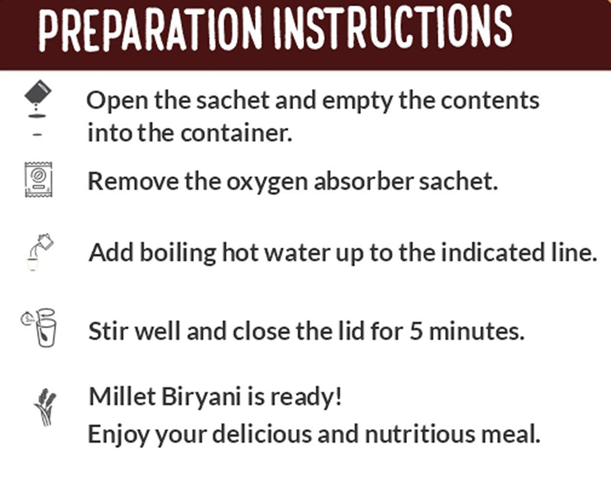 Millet Biryani - The Tasty Millets