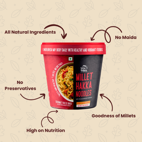 Millet Hakka Noodles (Pack of 3) - The Tasty Millets