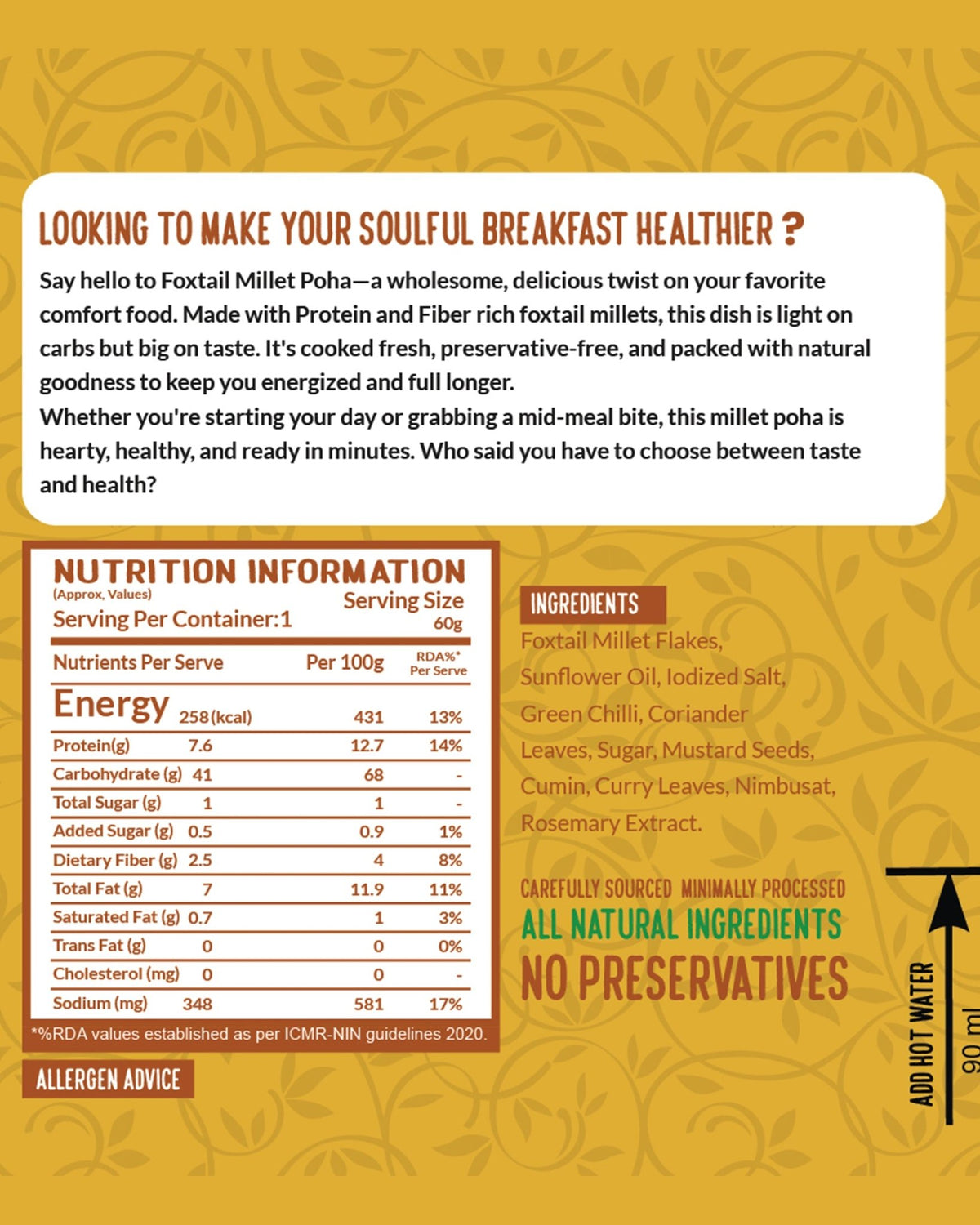 Millet Poha - The Tasty Millets