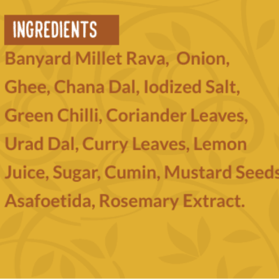 Millet Upma (Pack of 3) - The Tasty Millets